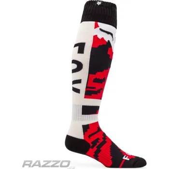 Pánské oblečení MX ponožky FOX 180 Kairos Sock White Flo Red 2026 M