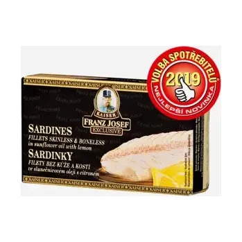 Sardinky filety ve slunečnicovém oleji s citronem 90 g
