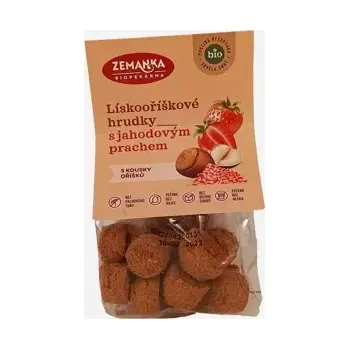 Cukrovinka Lískooříškové hrudky s jahodovým prachem BIO 100 g