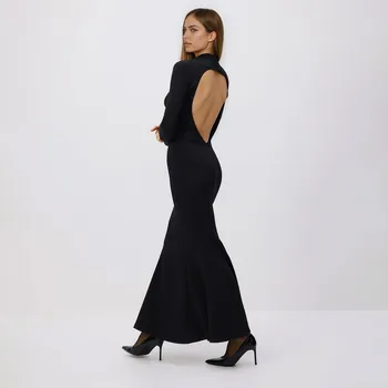 Dámské šaty Reserved - Maxi šaty - černý - 222HU-99X - 222HU-99X-M