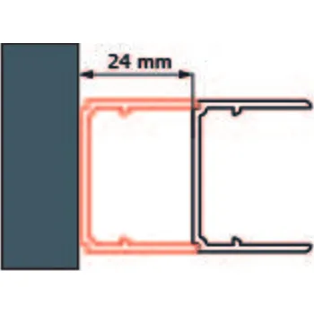 Ronal Bathrooms (Sanswiss) Rozšiřovací profil Ronal 24 mm