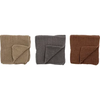 Bloomingville, Hadříky na nádobí Ninna 27 x 27 cm hnědé 3 ks - Formadore