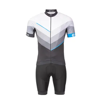 cyklistický dres O'Style PÁNSKÝ CYKLODRES LINE RACE šedočerný - XS