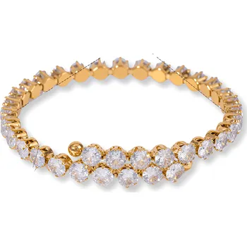 Náramek ELENYS Luminara – pozlacený náramek 18K žluté zlato Délka náramku: 16-18 cm