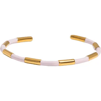 Náramek ELENYS Soft Blush – pozlacený náramek 18K žluté zlato Délka náramku: 16-17,5 cm / vnitřní průměr 5,51 cm