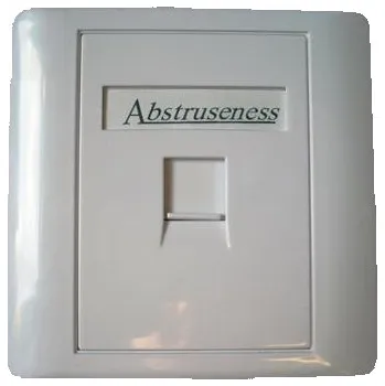 Elektrická zásuvka WALL plate SA s rámečkem pro 1keystone (80 x 80)