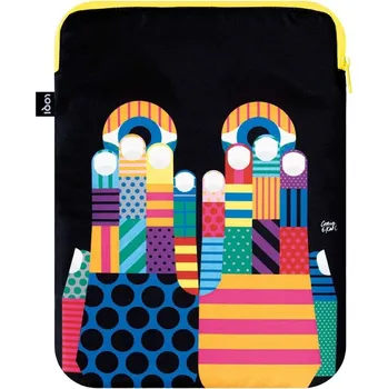 LOQI, Pouzdro na notebook LOQI Artist Craig & Karl Don't Look Now z recyklovaného materiálu - Formadore