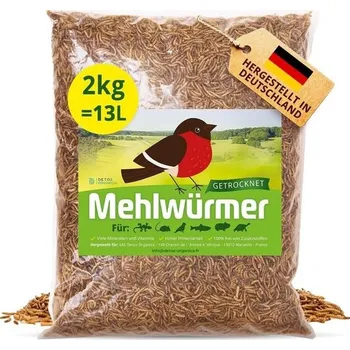 Pro ptáka Detox Organica Sušení mouční červi, 2 kg (13 l) Sušení mouční červi s velmi vysokým obsahem