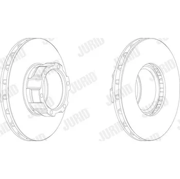 Brzdový systém Brzdový kotouč JURID 567770J