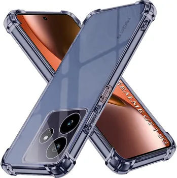 Pouzdro na mobilní telefon Techsuit Shockproof průhledný silikon Realme GT 7 kouřově černý
