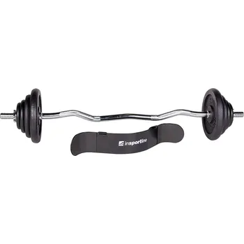 inSPORTline Nakládací činkový set Castblack 120 cm/30 mm 45 kg