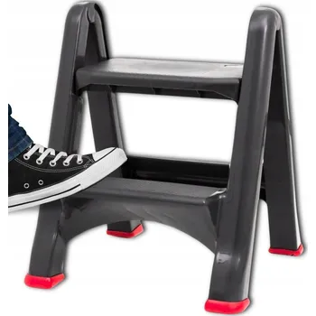 Žebřík Skládací stolička Kistenberg 63 cm, plast, nosnost do 150 kg, KLD4565