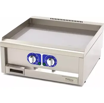 Kuchyňský gril Maxima Komerční hladký rošt - elektrický - dvojitá jednotka - hloubka 60 cm | 09391630
