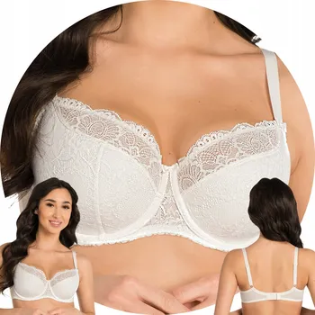 Dámské spodní prádlo Gorsenia podprsenka polovyztužená bílá velikost 95B