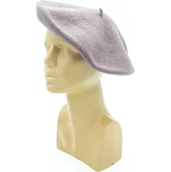 Čepice Dámský baret sv. hnědý Karpet