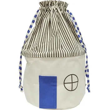 OYOY, Koš na prádlo Koya, 52 cm, béžovo-modrý - Formadore