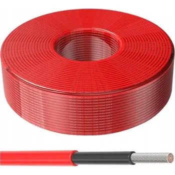 Bezpečnostní kamera Solární kabel 4mm2, červený, 100m
