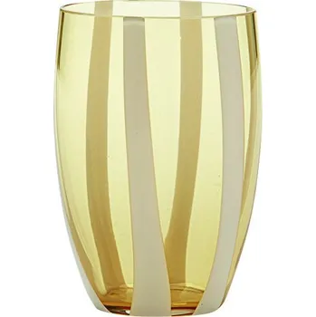 Sklenice Zafferano, Skleněný pohár Gessato 320 ml jantar - Formadore