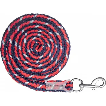 Vybavení pro koně Vodítko Rosé Shine Waldhausen, modro-červeno-stříbrné