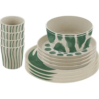 Koziol, Jídelní sada pro 4 osoby Connect Nature Monstera 16 dílů - Formadore