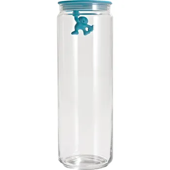 Dóza na potraviny A di Alessi, Kuchyňská dóza Gianni 2000 ml modrá - Formadore