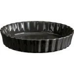 Emile Henry, Forma na tartu Emile Henry, keramická, hluboká, 28 cm, černá - Formadore