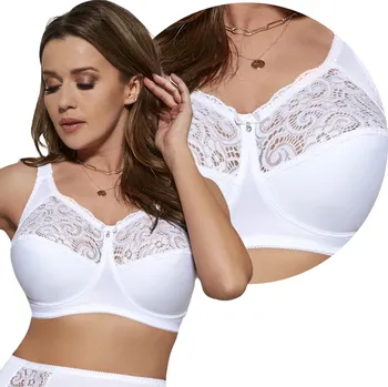 Dámské oblečení VIKI 583 podprsenka NINA měkká velká BÍLÁ 90G