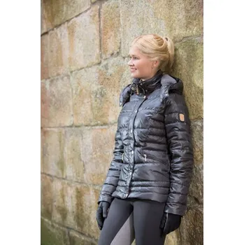 Bunda SIENA HKM dámská prošívaná Barva: Grafitová, Velikost: XL