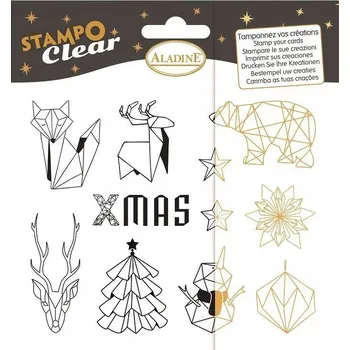 Dětské razítko Silikonová razítka Aladine Vánoce v origami