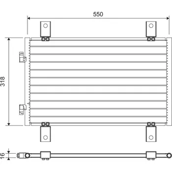 Výparník klimatizace Kondenzátor, klimatizace VALEO 818018