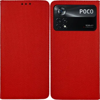 Pouzdro na mobilní telefon Pouzdro s klopou MBM pro Xiaomi POCO X4 Pro 5G červené