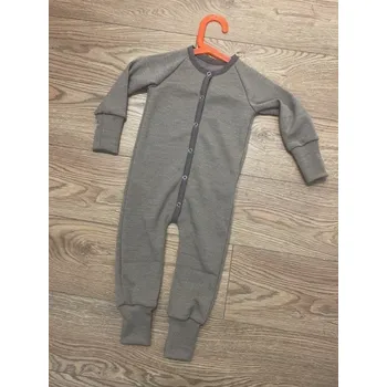 Kojenecký overall Rostoucí merino overal - oříšková, Duomamas Velikost: 0-6 měsíců