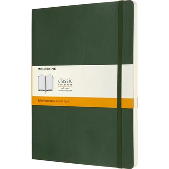 Kancelářské potřeby Moleskine, Linkovaný zápisník Moleskine Classic měkká vazba XL 192 stran lesní zelená - Formadore