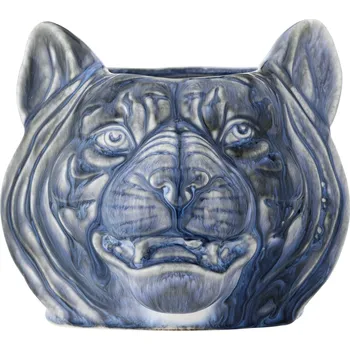 Květináč Bloomingville, Obal na květináč Abner 14 cm sytě modrý - Formadore