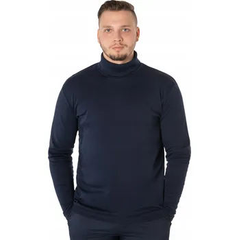 Pánský svetr Pánský svetr tmavě modrý rolák 100% bavlna velikost L