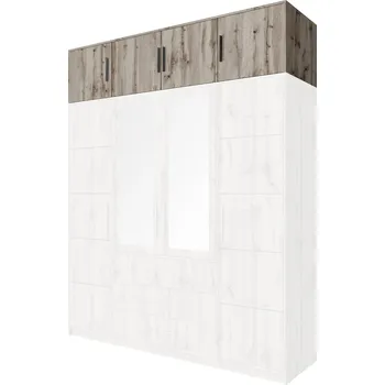 Šatní skříň Nástavec na skříň Bali D 240 - Wellington Barva korpusu: Wellington