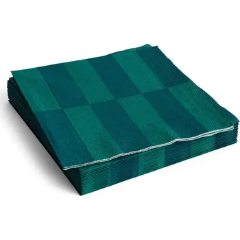 Papírový ubrousek Hay, Ubrousky Hay Pattern, 40 x 40 cm, zelená šachovnice, 20 ks - Formadore