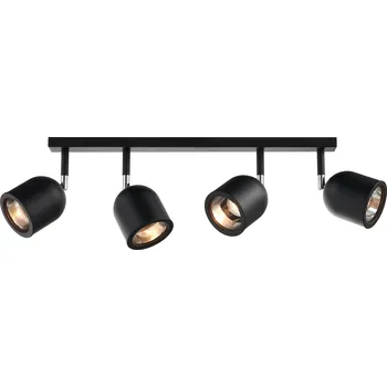 Kaspa, Nástěnné svítidlo Spark 4 se stříbrným připojením černé - Formadore