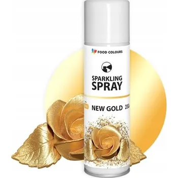 Přisada na vaření a pečení Barvivo ve spreji Food Colours 50 g 50 ml 1 ks zlatá