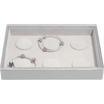 Šperkovnice Stackers, Kazeta na náramek s přívěsky Stackers s víkem classic kamenná šeď - Formadore