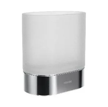 Držák na kartáček Ravak Chrome - Držák kartáčků a pasty na postavení, sklo/chrom X07P1366