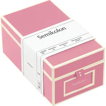 Úložný box Semikolon, Krabička na vizitky Die Kante růžová - Formadore