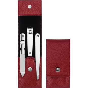 Zwilling, Příslušenství pro manikúru Classic Inox v pouzdře červené 3 díly - Formadore