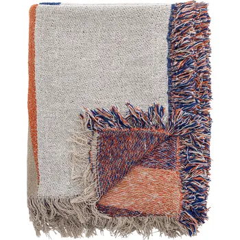 Přehoz na lůžko Bloomingville, Přehoz Clarita z recyklovaného materiálu 160 x 130 cm vícebarevný - Formadore