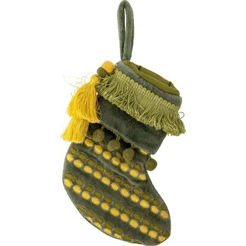 Vánoce Bloomingville, Vánoční punčocha Jeanne, zelená - Formadore