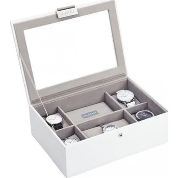 Šperkovnice Stackers Kazeta na hodinky bílo-béžová