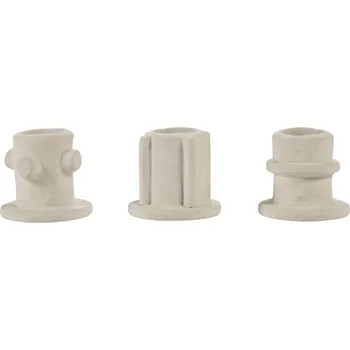 Svícen Serax, Svícny Molly na klasické svíčky, 4,5 cm, béžové, 3 ks. - Formadore