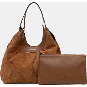 Kabelka Semišová kabelka Gianni Chiarini DUA BS.12350.INT.CM hnědá 82X, vel. ONE SIZE
