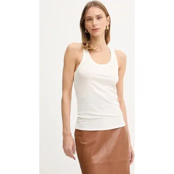 Top s příměsí vlny Elisabetta Franchi CN77B61E2 béžová 01X, vel. 36