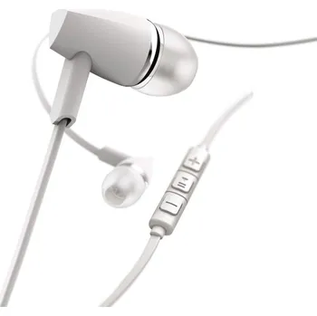 Elektronika Hama sluchátka s mikrofonem Joy, špunty, regulace hlasitosti, bílá